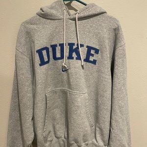 Nike Vintage Size M Grey Duke Blue Devils Hoodie